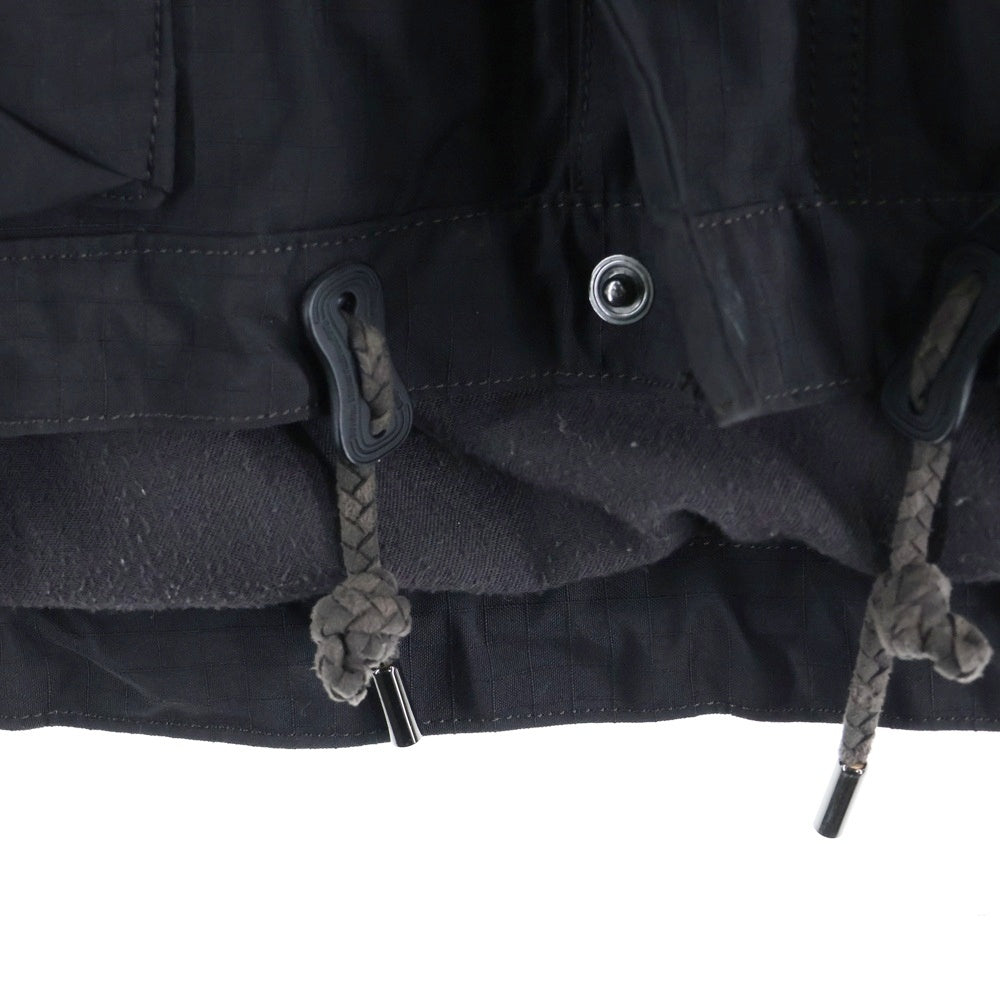 White Mountaineering(ホワイトマウンテニアリング) 11AW GORE-TEX ゴアテックス 4ポケット リップストップ ナイロンジャケット ブラック WM1173226