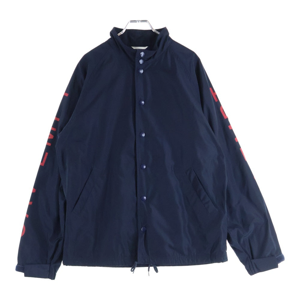 c.e cav empt(シーイー) 15SS Stand Collar Coach Jacket スタンドカラー ロゴプリント ポリエステル コーチジャケット ブルゾン ネイビー