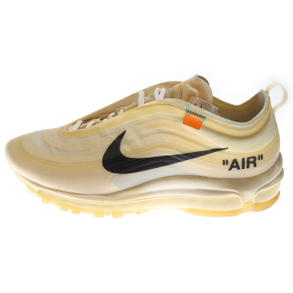 NIKE(ナイキ) ×OFF-WHITE THE TEN AIR MAX 97 オフホワイト ザ テン エアマックス 97 ローカットスニーカー ホワイト US9.5/27.5cm AJ4585-100