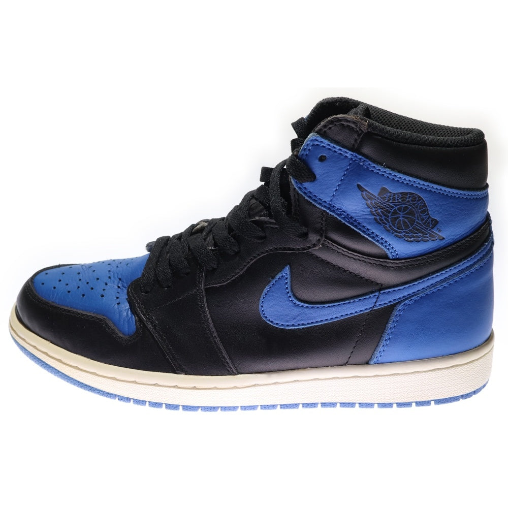 NIKE(ナイキ) AIR JORDAN 1 RETRO HIGH OG ROYAL エア ジョーダン 1 ロイヤル ハイカットスニーカー ブラック/ブルー US9/27cm 555088-007