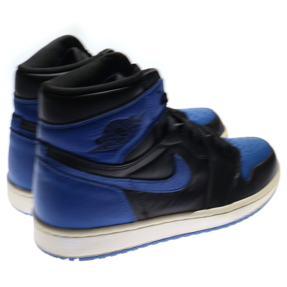 NIKE(ナイキ) AIR JORDAN 1 RETRO HIGH OG ROYAL エア ジョーダン 1 ロイヤル ハイカットスニーカー ブラック/ブルー US9/27cm 555088-007