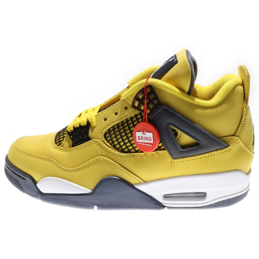 NIKE(ナイキ) AIR JORDAN 4 RETRO TOUR YELLOW エアジョーダン 4 レトロ ハイカットスニーカー シューズ ツアーイエロー US9.5/27.5cm CT8527-700