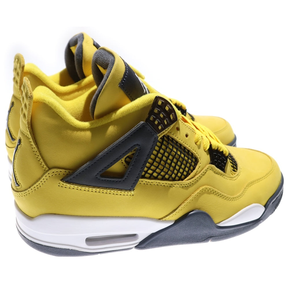 NIKE(ナイキ) AIR JORDAN 4 RETRO TOUR YELLOW エアジョーダン 4 レトロ ハイカットスニーカー シューズ ツアーイエロー US9.5/27.5cm CT8527-700