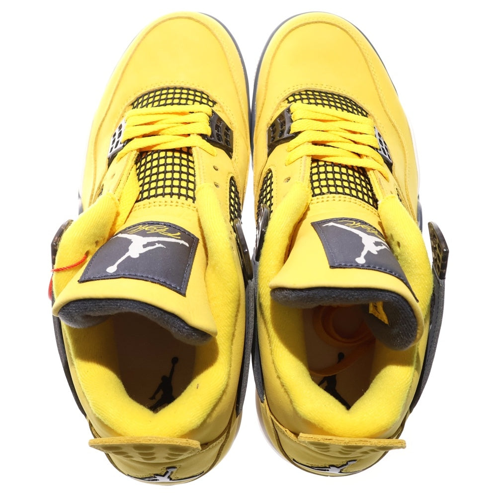 NIKE(ナイキ) AIR JORDAN 4 RETRO TOUR YELLOW エアジョーダン 4 レトロ ハイカットスニーカー シューズ ツアーイエロー US9.5/27.5cm CT8527-700
