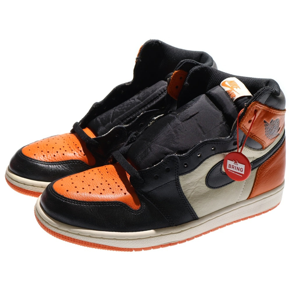 NIKE(ナイキ) AIR JORDAN 1 RETRO HIGH OG SHATTERED BACKBOARD エアジョーダン1レトロハイシャッタードバックボード ハイカットスニーカー US9.5/27.5cm 555088-005