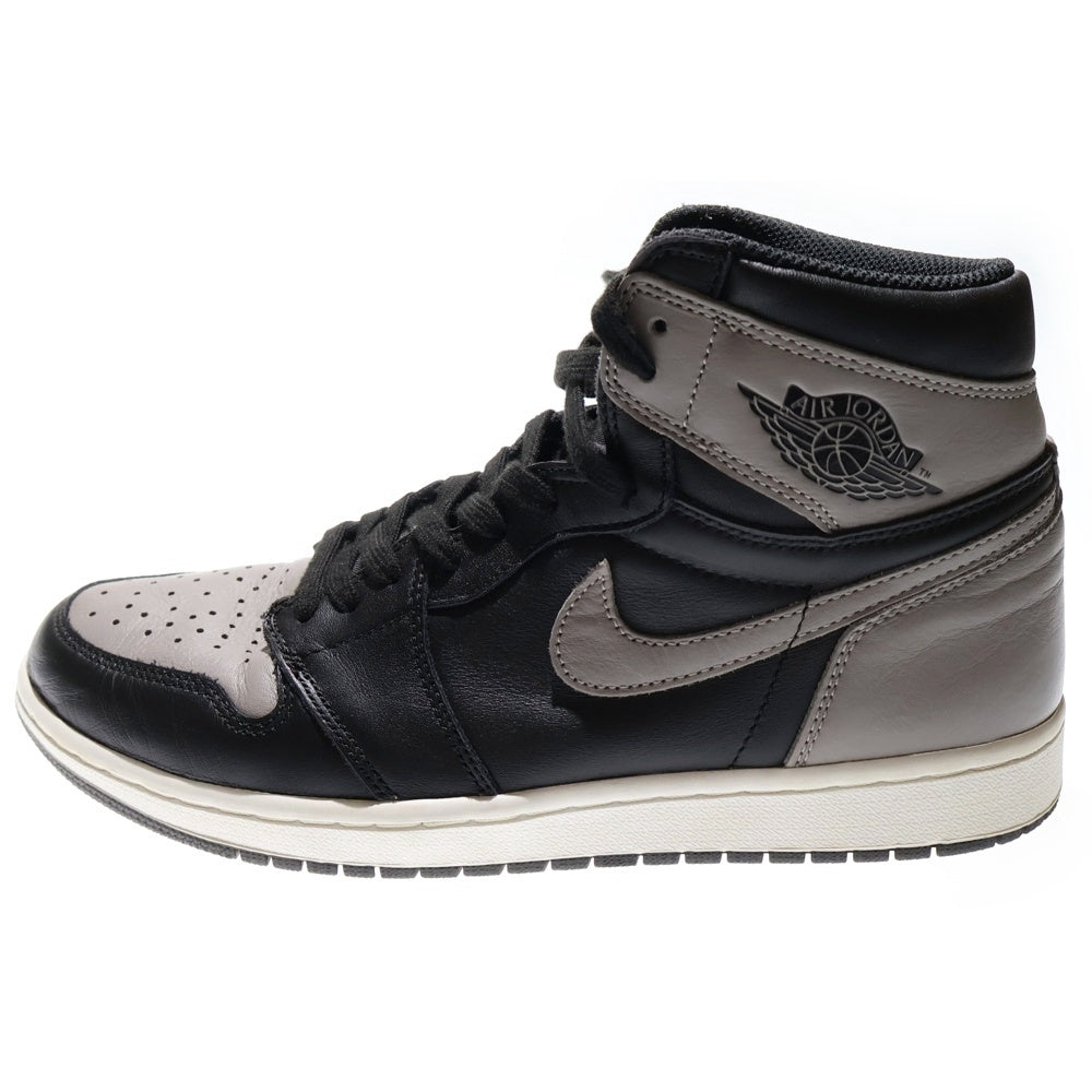 NIKE(ナイキ) AIR JORDAN 1 RETRO HIGH OG SHADOW エアジョーダン シャドウ ハイカットスニーカー ブラック/グレー US9.5/27.5cm 555088-013