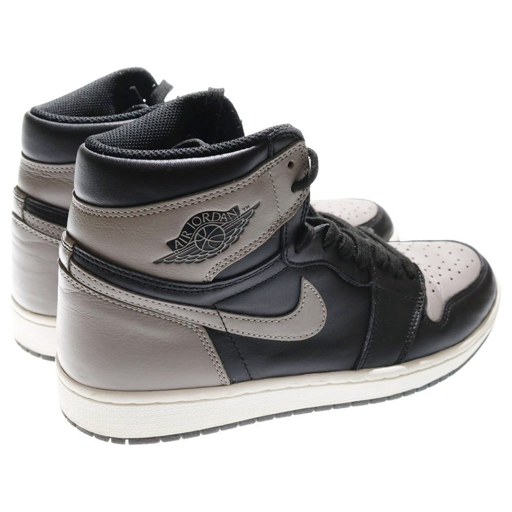 NIKE(ナイキ) AIR JORDAN 1 RETRO HIGH OG SHADOW エアジョーダン シャドウ ハイカットスニーカー ブラック/グレー US9.5/27.5cm 555088-013