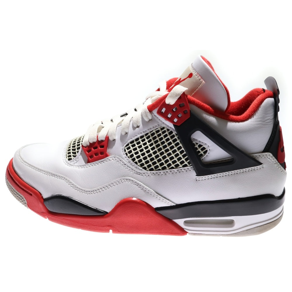 NIKE(ナイキ) AIR JORDAN 4 RETRO OG FIRE RED 2020 エアジョーダン4 レトロ ファイヤーレッド ハイカットスニーカー ホワイト/レッド US9/27cm DC7770-160