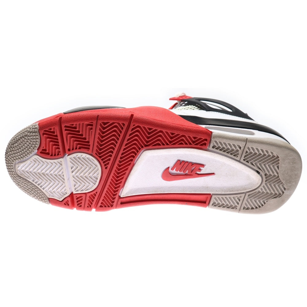 NIKE(ナイキ) AIR JORDAN 4 RETRO OG FIRE RED 2020 エアジョーダン4 レトロ ファイヤーレッド ハイカットスニーカー ホワイト/レッド US9/27cm DC7770-160