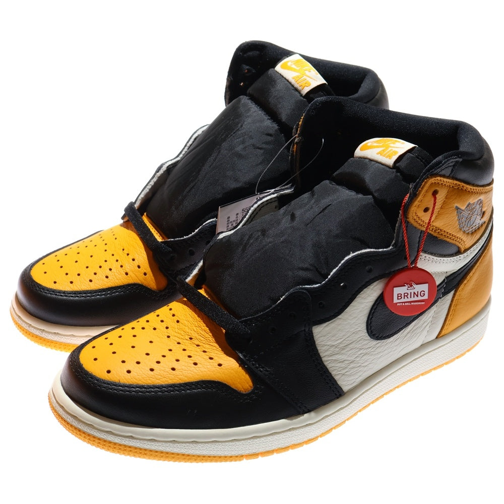 NIKE(ナイキ) AIR JORDAN 1 RETRO HIGH OG TAXI エアジョーダン1 レトロ タクシー ハイカットスニーカー イエロー/ブラック US9/27cm 555088-711