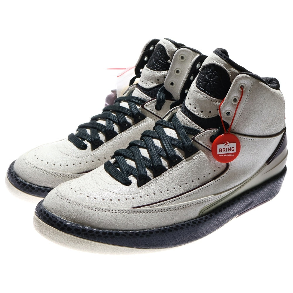 NIKE(ナイキ) ×A MA MANIERE AIR JORDAN 2 RETRO SP ア マ マニエール エアジョーダン 2 レトロ ハイカットスニーカー アイボリー US9/27cm DO7216-100