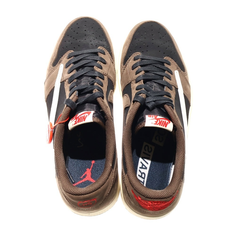 NIKE(ナイキ) ×TRAVIS SCOTT AIR JORDAN1 LOW OG SP-T トラヴィススコット エアジョーダン1 ダークモカ ローカットスニーカー ブラック/ブラウン US9.5/27.5cm CQ4277-001