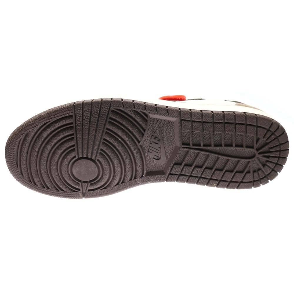 NIKE(ナイキ) ×TRAVIS SCOTT AIR JORDAN1 LOW OG SP-T トラヴィススコット エアジョーダン1 ダークモカ ローカットスニーカー ブラック/ブラウン US9.5/27.5cm CQ4277-001