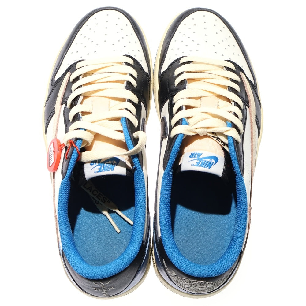 NIKE(ナイキ) ×TRAVIS SCOTT FRAGMENT DESIGN AIR JORDAN 1 LOW OG SP トラヴィススコット フラグメント エアジョーダン1 ローカットスニーカー US9/27cm DM7866-140