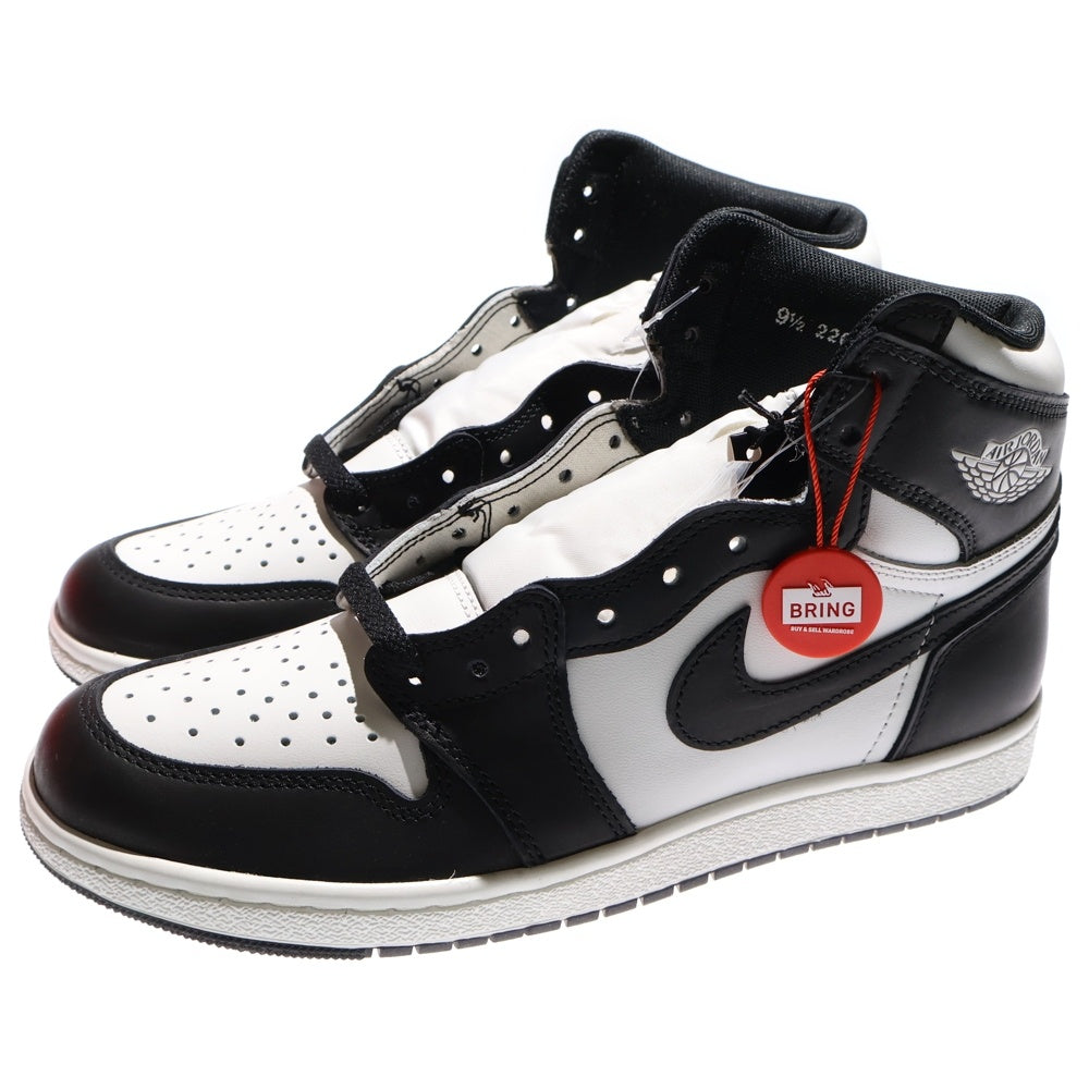 NIKE(ナイキ) AIR JORDAN 1 HI 85 BLACK/WHITE エアジョーダン1 パンダ ハイカットスニーカー ブラック/ホワイト US9.5/27.5cm BQ4422-001