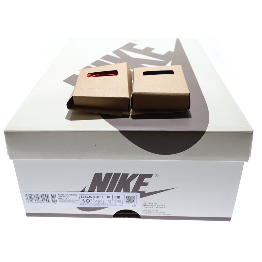 NIKE(ナイキ) ×Travis Scott WMNS AIR JORDAN 1 RETRO LOW OG Canary トラヴィススコット ウィメンズ エアジョーダン1 ローカットスニーカー US10.5/27.5cm DZ4137-700
