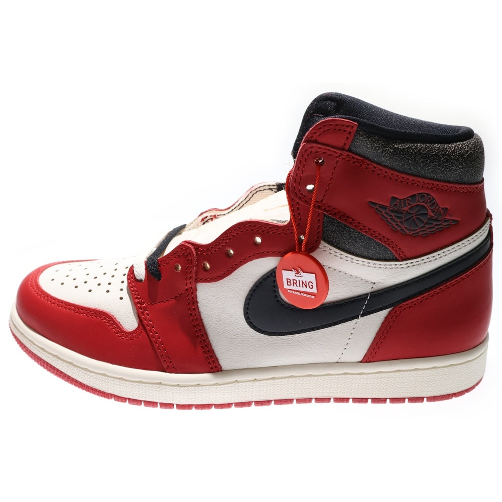 NIKE(ナイキ) AIR JORDAN 1 エアジョーダン1 ハイ OG ロスト & ファウンド シカゴ ハイカットスニーカー レッド/ホワイト US9/27cm DZ5485-612