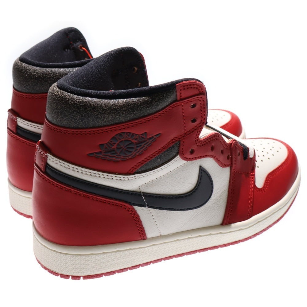 NIKE(ナイキ) AIR JORDAN 1 エアジョーダン1 ハイ OG ロスト & ファウンド シカゴ ハイカットスニーカー レッド/ホワイト US9/27cm DZ5485-612