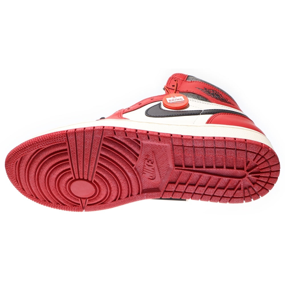 NIKE(ナイキ) AIR JORDAN 1 エアジョーダン1 ハイ OG ロスト & ファウンド シカゴ ハイカットスニーカー レッド/ホワイト US9/27cm DZ5485-612