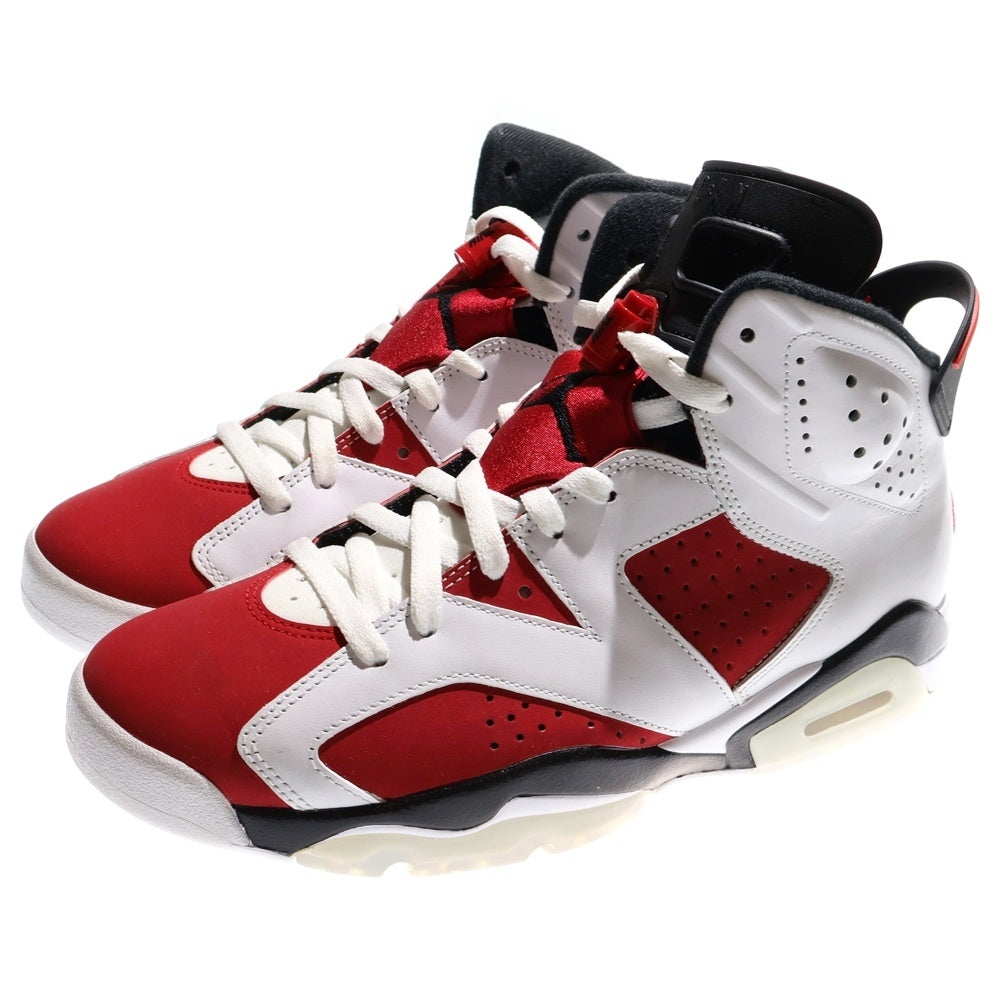 NIKE(ナイキ) AIR JORDAN 6 RETRO CARMINE エアジョーダン6 カーマイン ハイカットスニーカー ホワイト/レッド US9.5/27.5cm CT8529-106