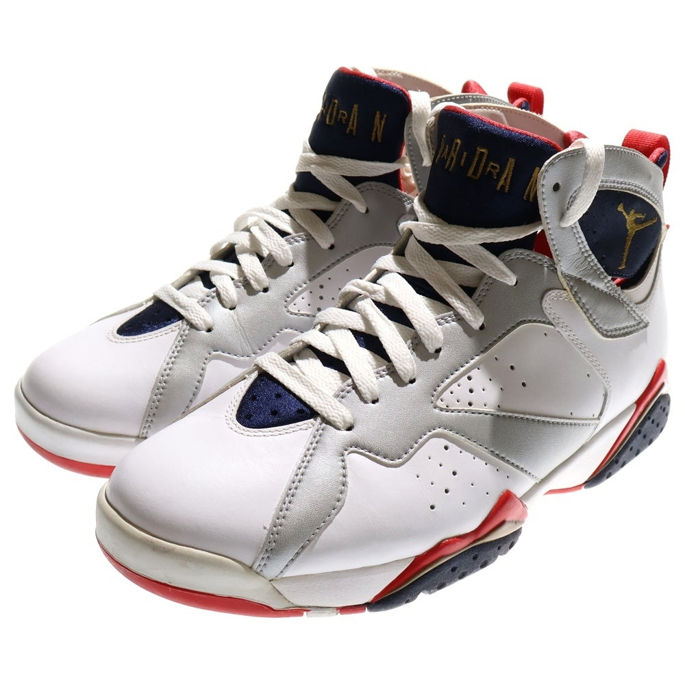 NIKE(ナイキ) 【観賞用 2012年製】 AIR JORDAN 7 RETRO OLYMPIC エアジョーダン7 オリンピック ハイカットスニーカー ホワイト US9/27cm 304775-135