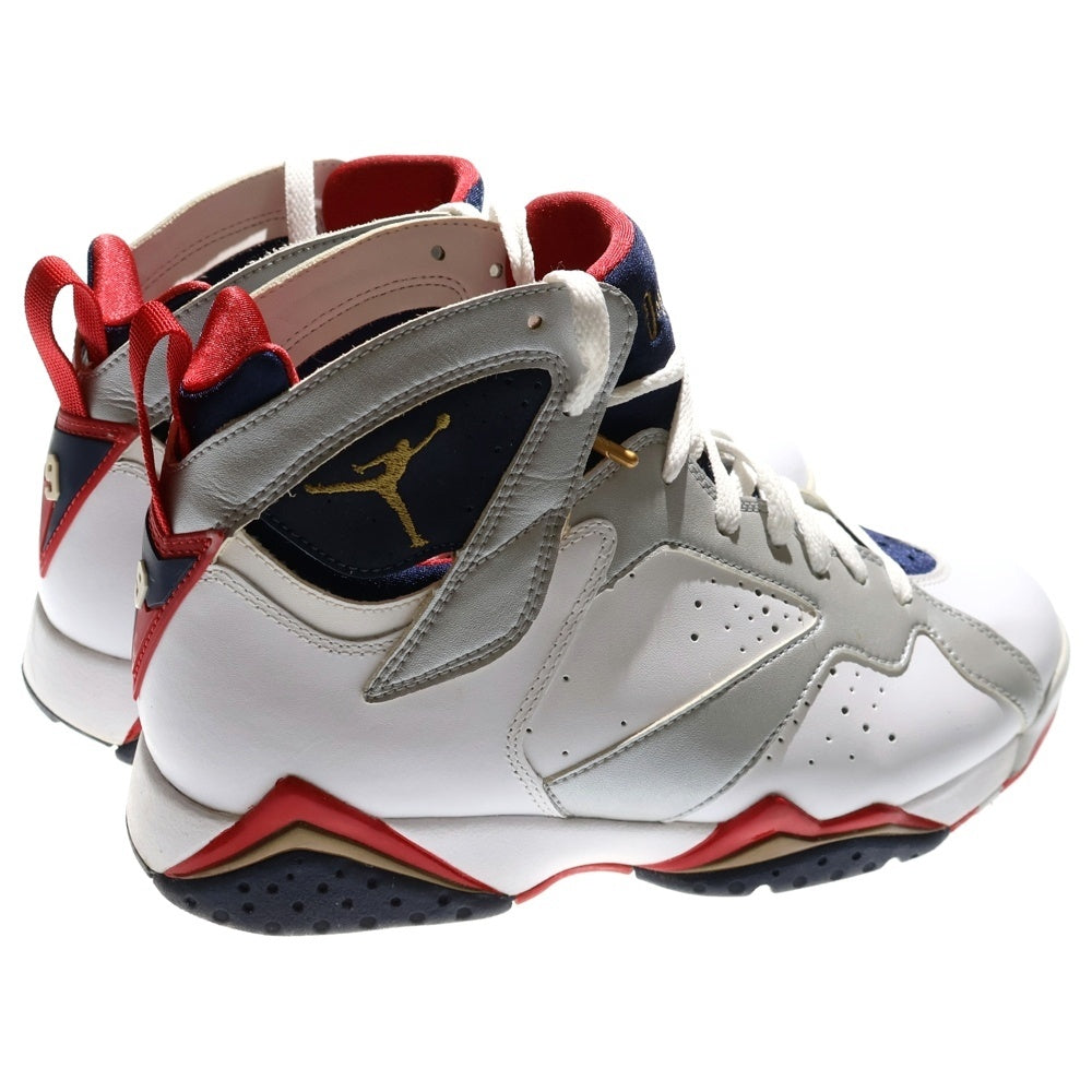 NIKE(ナイキ) 【観賞用 2012年製】 AIR JORDAN 7 RETRO OLYMPIC エアジョーダン7 オリンピック ハイカットスニーカー ホワイト US9/27cm 304775-135