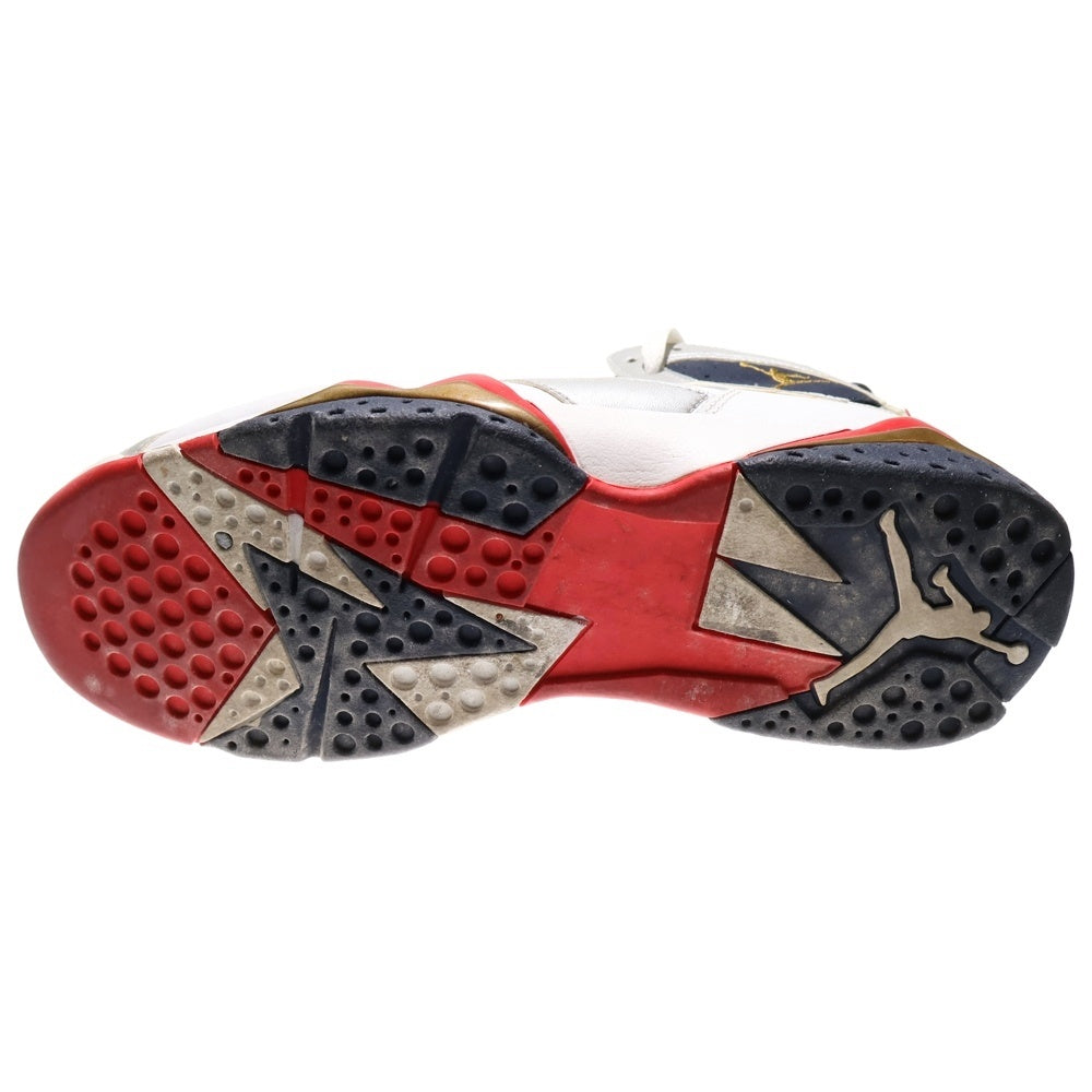 NIKE(ナイキ) 【観賞用 2012年製】 AIR JORDAN 7 RETRO OLYMPIC エアジョーダン7 オリンピック ハイカットスニーカー ホワイト US9/27cm 304775-135