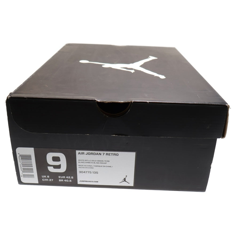 NIKE(ナイキ) 【観賞用 2012年製】 AIR JORDAN 7 RETRO OLYMPIC エアジョーダン7 オリンピック ハイカットスニーカー ホワイト US9/27cm 304775-135