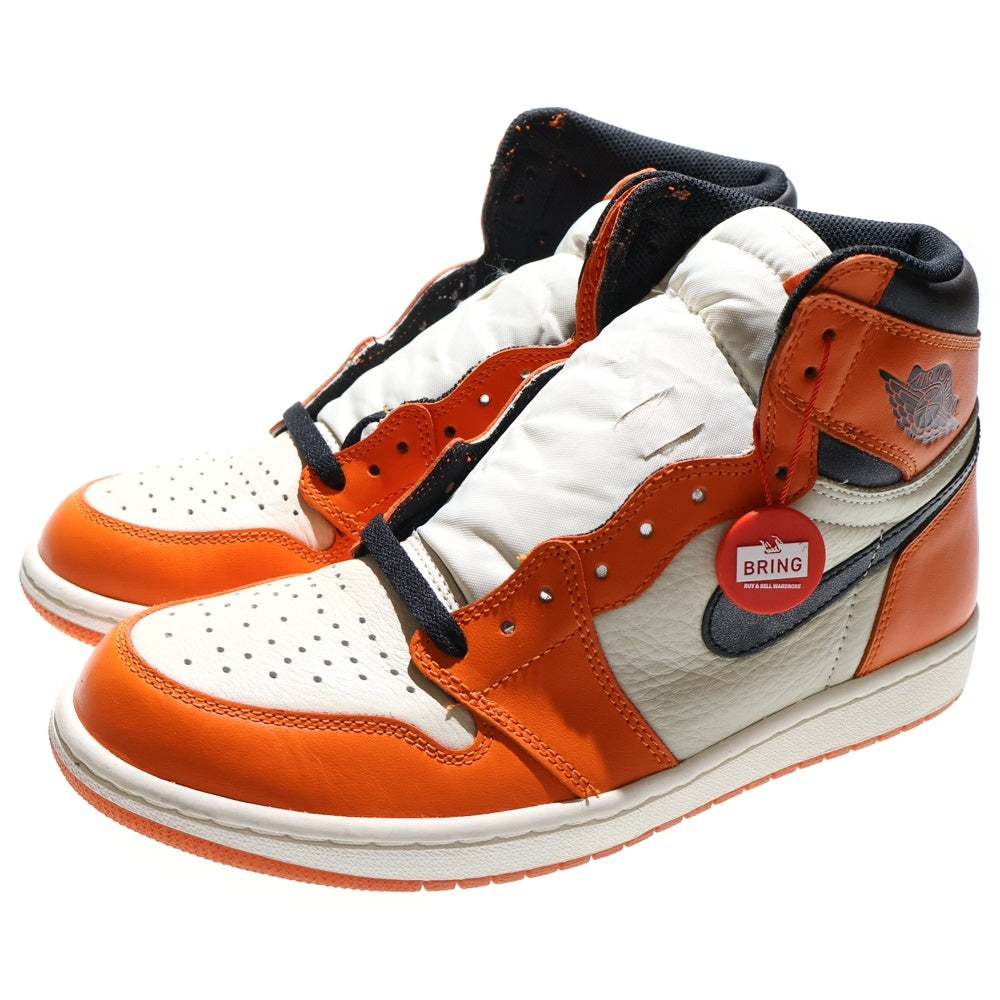 NIKE(ナイキ) AIR JORDAN1 RETRO HIGH REVERSE SHATTERED BACKBORD エアジョーダン1 シャッタードバックボード ハイカットスニーカー US9.5/27.5cm 555088-113