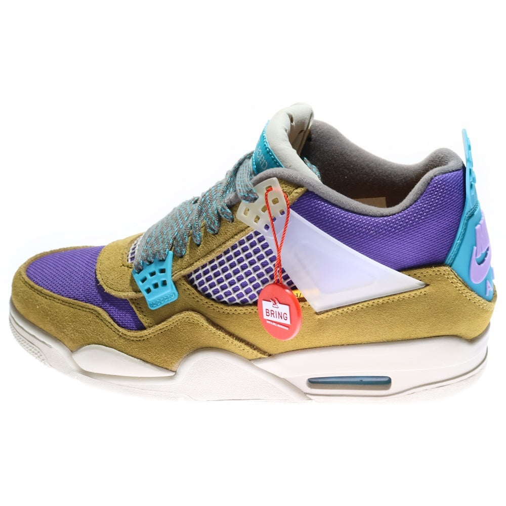 NIKE(ナイキ) ×UNION AIR JORDAN 4 RETRO SP DESERT MOSS エアジョーダン4 デザートモス ハイカットスニーカー マルチ US9.5/27.5cm DJ5718-300