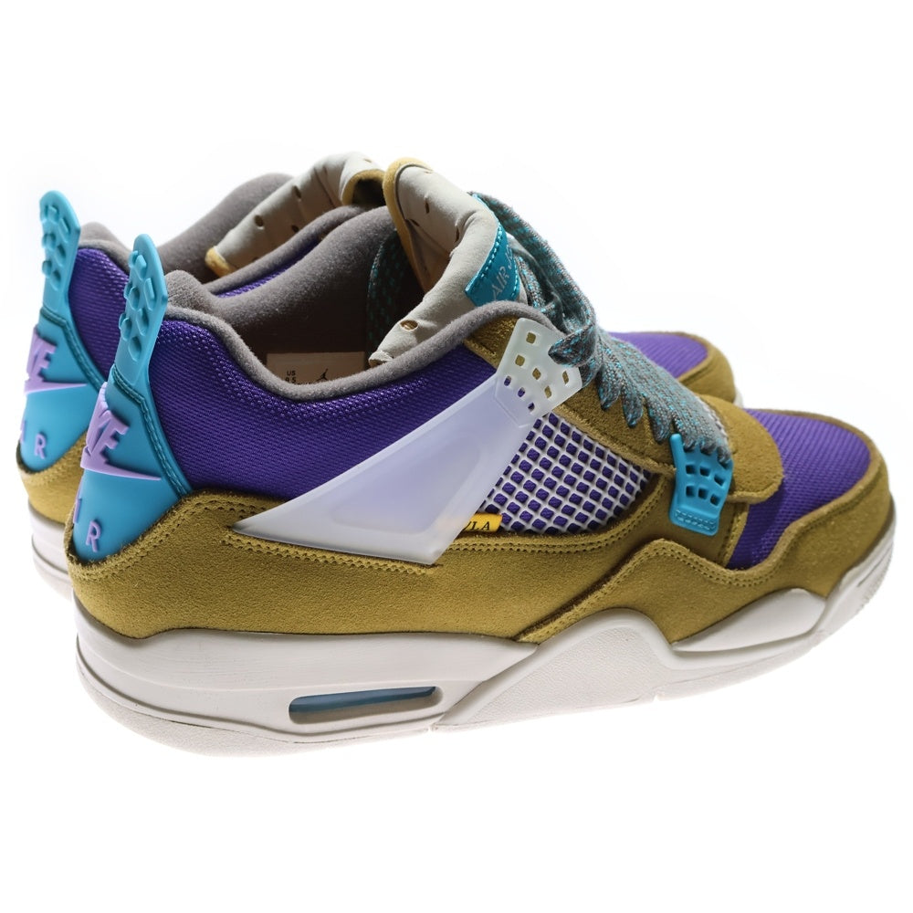 NIKE(ナイキ) ×UNION AIR JORDAN 4 RETRO SP DESERT MOSS エアジョーダン4 デザートモス ハイカットスニーカー マルチ US9.5/27.5cm DJ5718-300