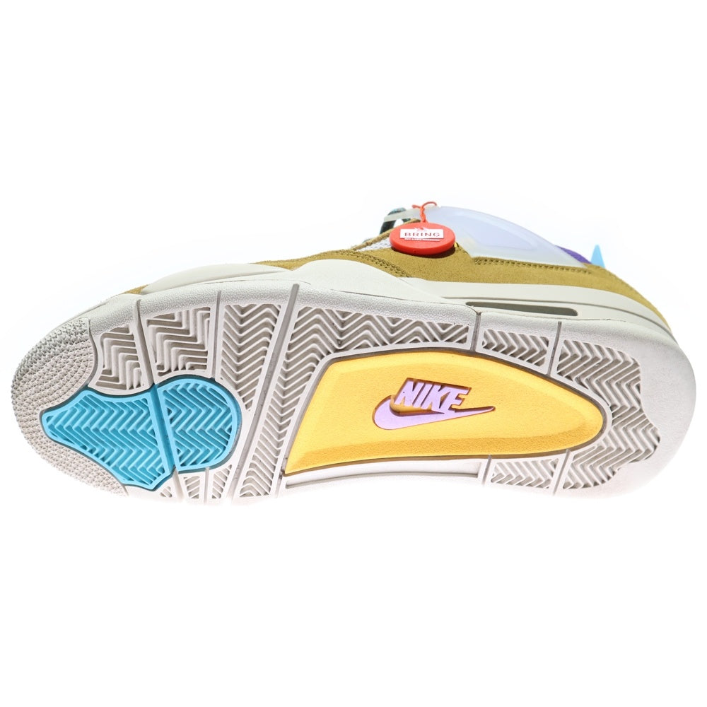 NIKE(ナイキ) ×UNION AIR JORDAN 4 RETRO SP DESERT MOSS エアジョーダン4 デザートモス ハイカットスニーカー マルチ US9.5/27.5cm DJ5718-300