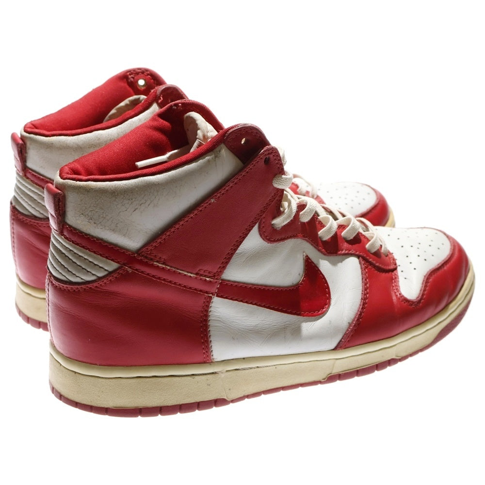 NIKE(ナイキ) 【観賞用 1999年製】 DUNK HIGH LE ダンク ハイカットスニーカー ホワイト/レッド US9/27cm 630335-161