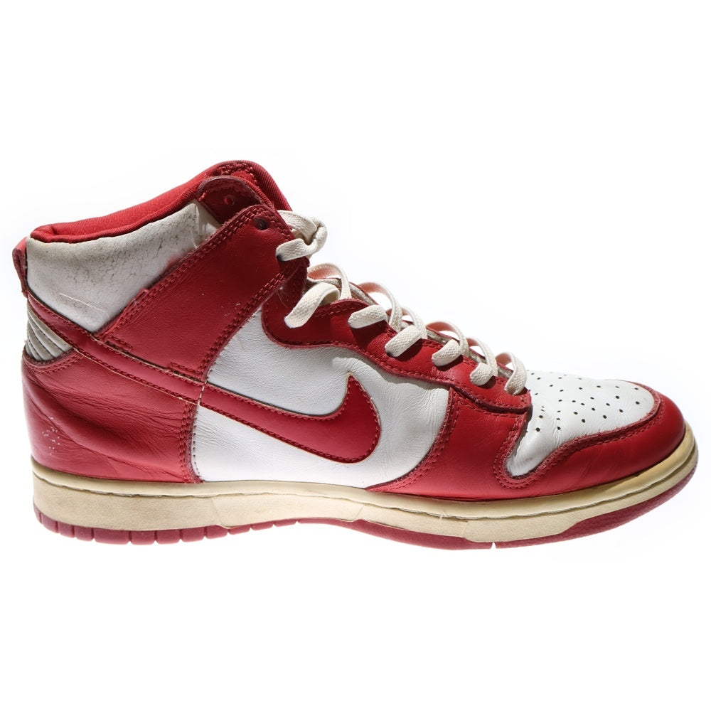 NIKE(ナイキ) 【観賞用 1999年製】 DUNK HIGH LE ダンク ハイカットスニーカー ホワイト/レッド US9/27cm 630335-161