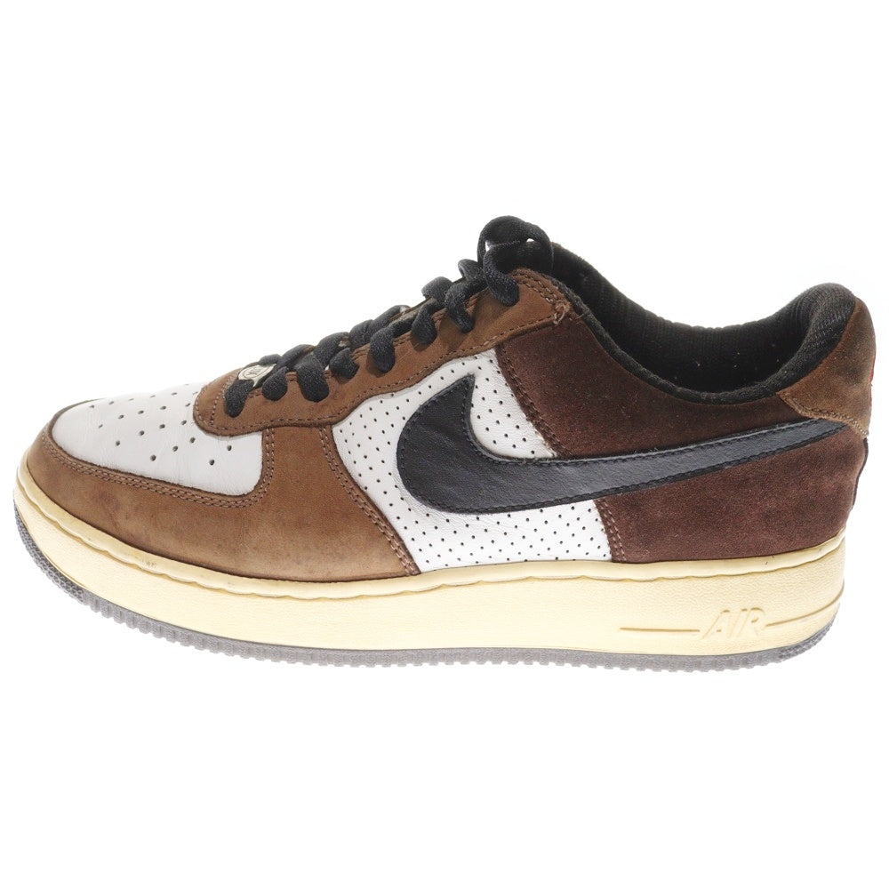 NIKE(ナイキ) 【観賞用2005年製】 AIR FORCE 1 LOW エアフォース 1 ローカットスニーカー ブラウン/ホワイト/ブラック US9/27cm 312489-101