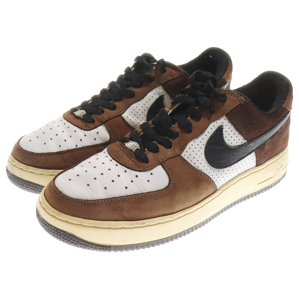 NIKE(ナイキ) 【観賞用2005年製】 AIR FORCE 1 LOW エアフォース 1 ローカットスニーカー ブラウン/ホワイト/ブラック US9/27cm 312489-101