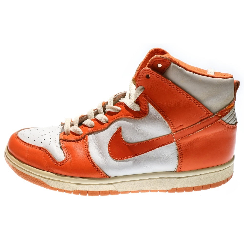 NIKE(ナイキ) 【観賞用 1998年製】 DUNK HIGH LE ダンク ハイカットスニーカー ホワイト/オレンジ US8.5/26.5cm 630335-811