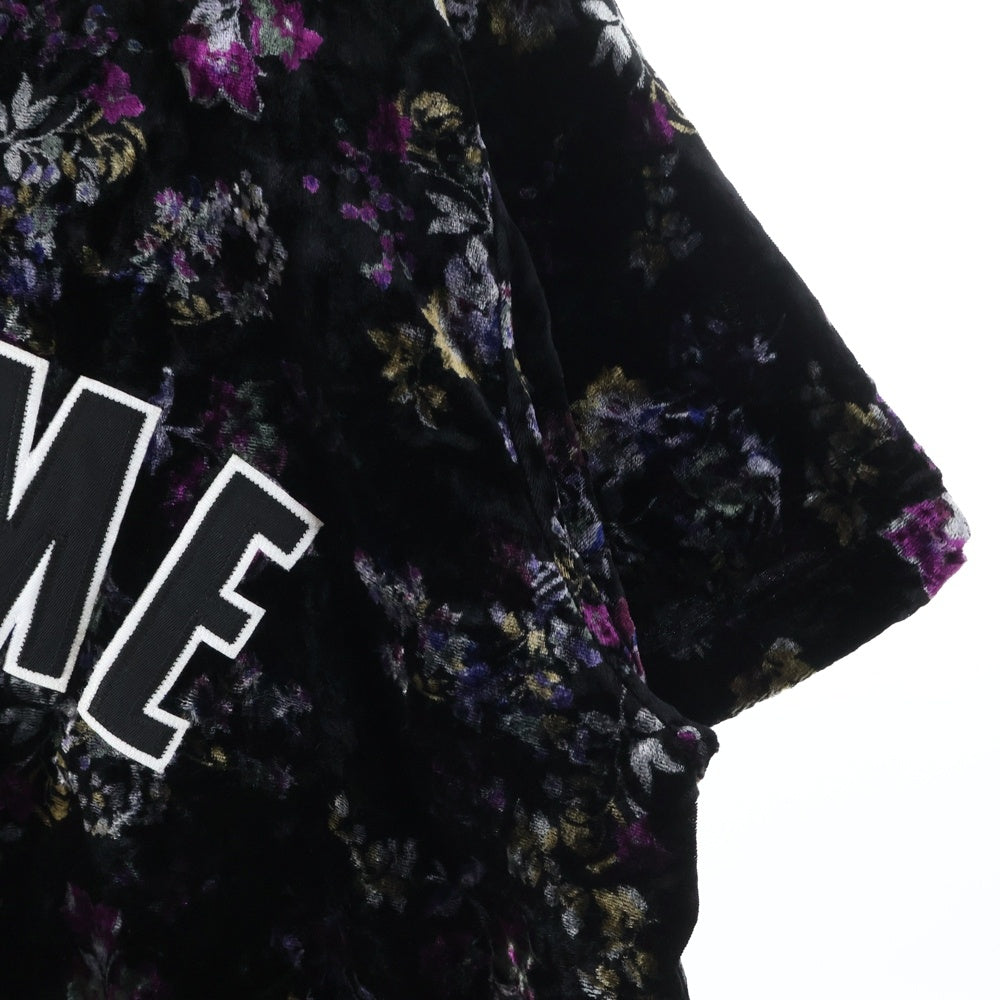 SUPREME(シュプリーム) 19AW Floral Velour Baseball Jersey フローラル ベロア ロゴ ベースボール ジャージー 半袖シャツ マルチ