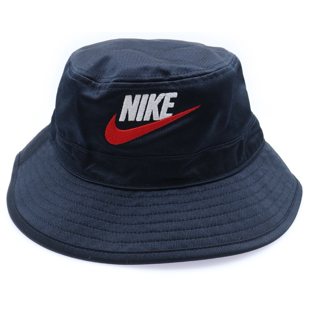 SUPREME(シュプリーム) 24SS ×NIKE Dazzle Crusher Hat ナイキ ダズル ロゴ刺繍 クラッシャー バケットハット 帽子 ブラック FZ6789-010