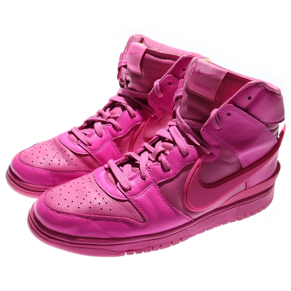 NIKE(ナイキ) ×AMBUSH DUNK HI アンブッシュ ダンク ハイカットスニーカー ピンク US11/29cm CU7544-600