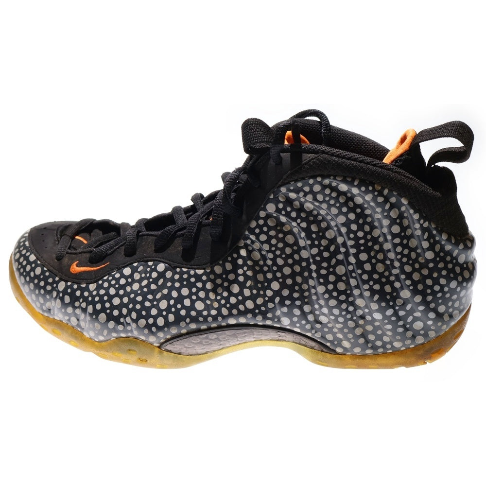 NIKE(ナイキ) 【観賞用 2013年製】 AIR FOAMPOSITE ONE SAFARI エアフォームポジット ワン サファリ ハイカットスニーカー ブラック/オレンジ US10.5/28.5cm 575420-003