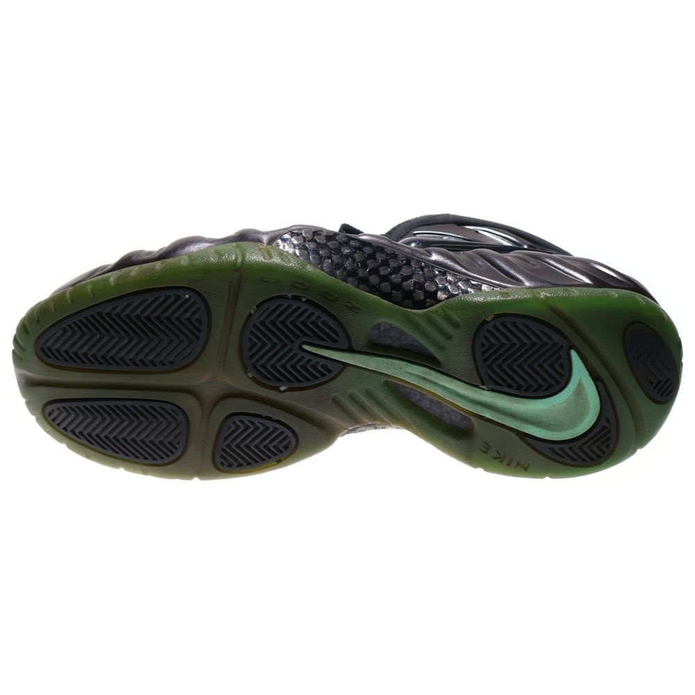 NIKE(ナイキ) 【観賞用 2014年製】 AIR FOAMPOSITE PRO エアフォームポジット プロ ハイカットスニーカー ブラック/グリーン US10.5/28.5cm 624041-402