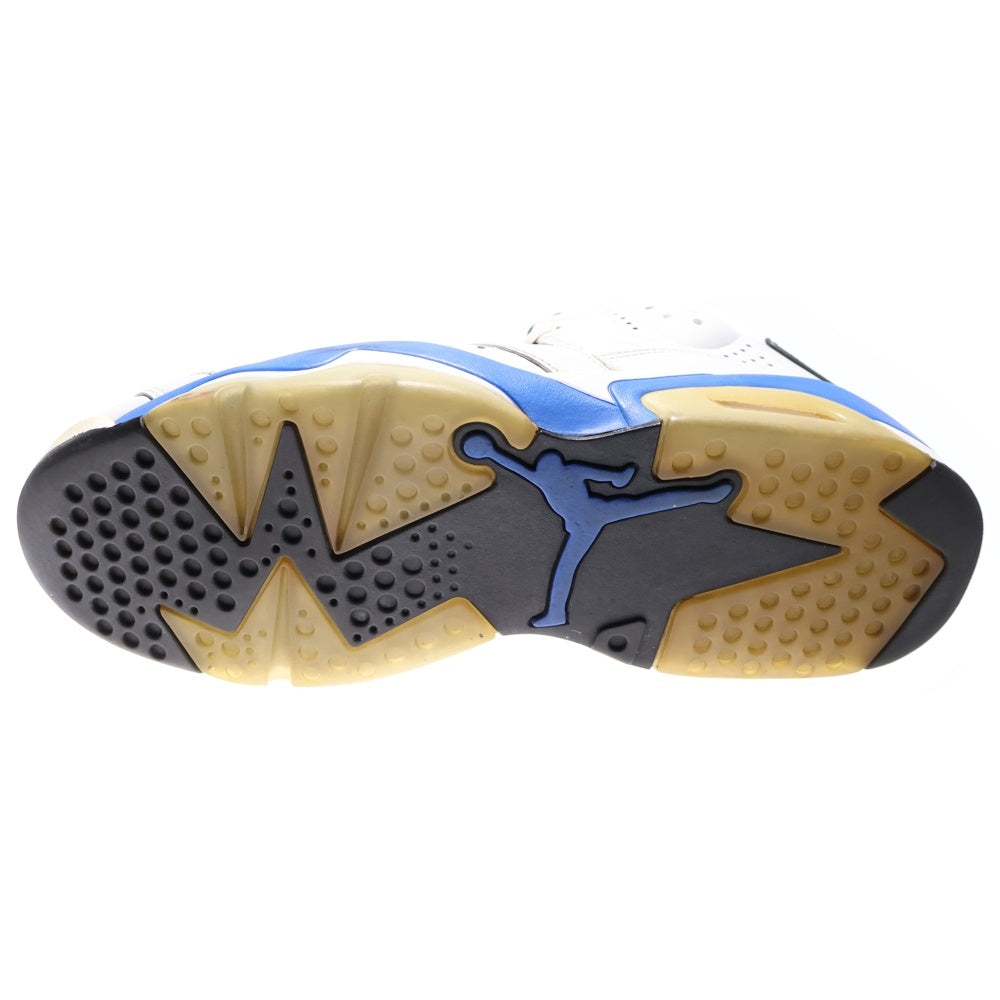 NIKE(ナイキ) 【観賞用 2014年製】 AIR JORDAN 6 RETRO SPORT BLUE エア ジョーダン 6 スポーツブルー ハイカットスニーカー ホワイト/ブルー US10/28cm 384664-107