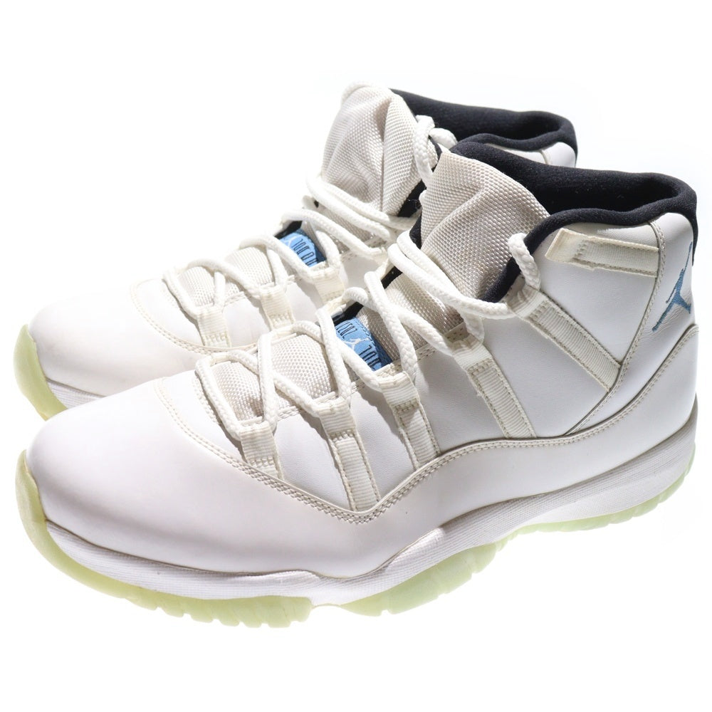NIKE(ナイキ) 【観賞用 2014年製】 AIR JORDAN 11 RETRO エアジョーダン11レトロ ハイカットスニーカー ホワイト US10.5/28.5cm 378037-117