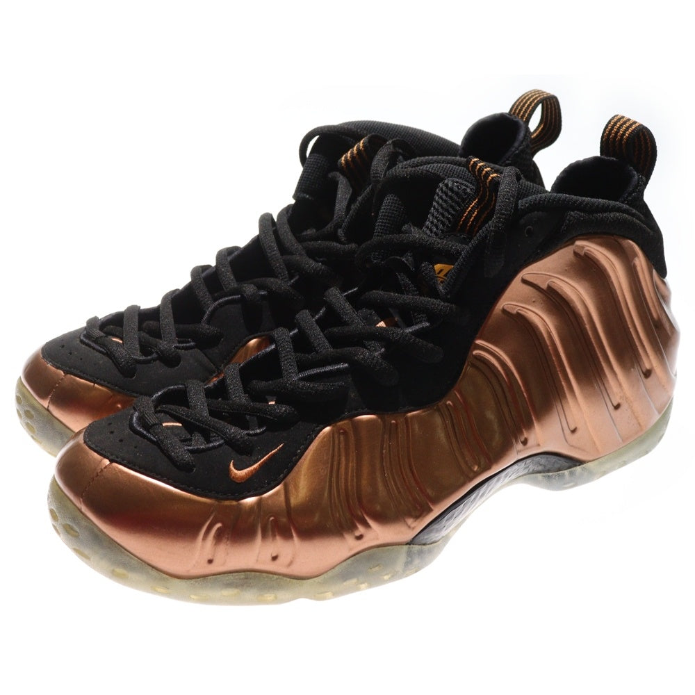 NIKE(ナイキ) AIR FOAMPOSITE ONE エアフォームポジット ワン コッパー ハイカットスニーカー ゴールド US10.5/28.5cm 314996-007