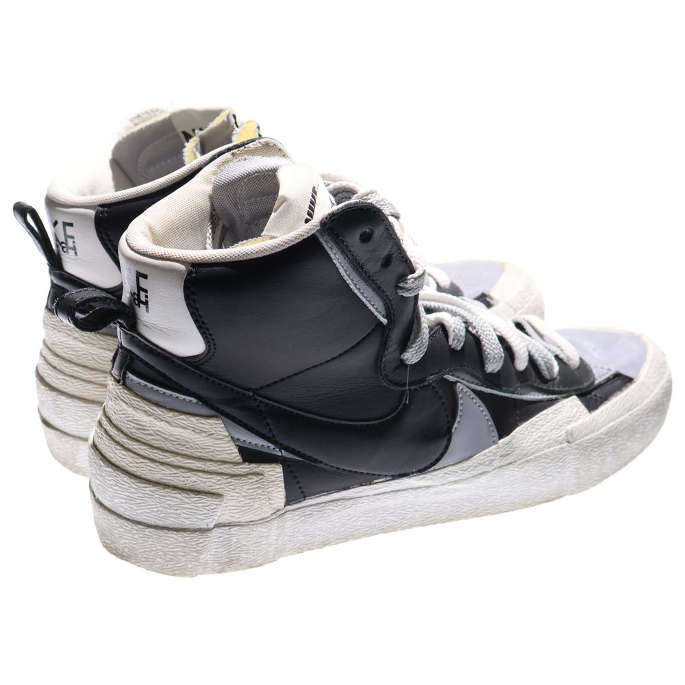 NIKE(ナイキ) ×Sacai BLAZER MID サカイ ブレーザーミッド ハイカットスニーカー ブラック US10.5/28.5cm BV0072-002
