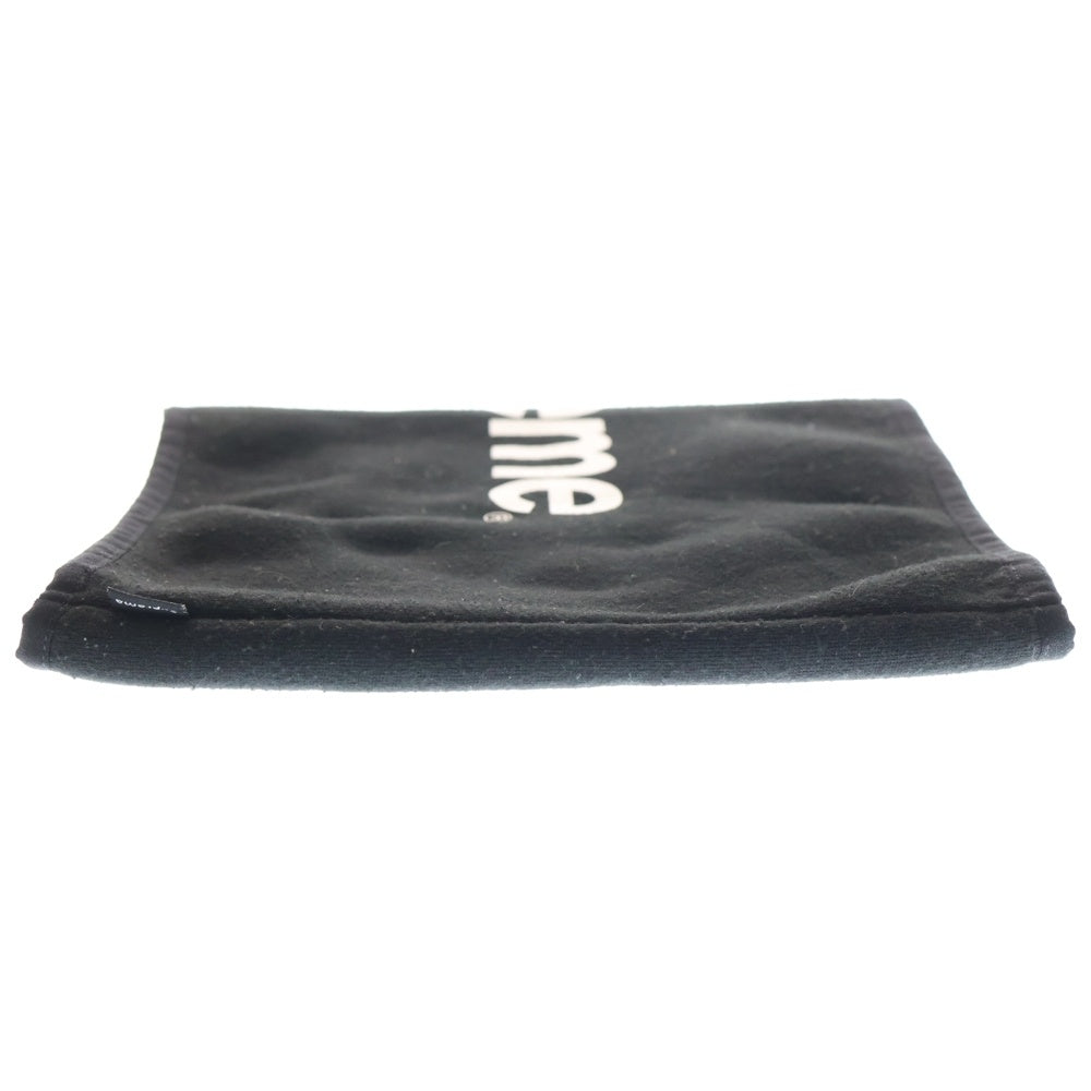 SUPREME(シュプリーム) 15AW Fleece Neck Gaiter ロゴプリント フリース ネックウォーマー ブラック