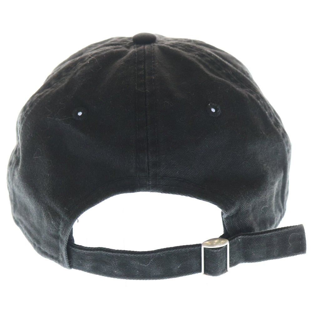 NEW ERA(ニューエラ) ×MoMA モマ ロゴ刺繍 6パネル コットン ベースボールキャップ 帽子 ブラック