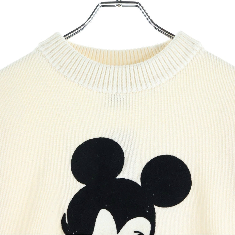KITH(キス) 23AW ×Disney Mickey Crewneck Sweater ディズニー ミッキー クルーネック ニットセーター アイボリー KHM031716-104