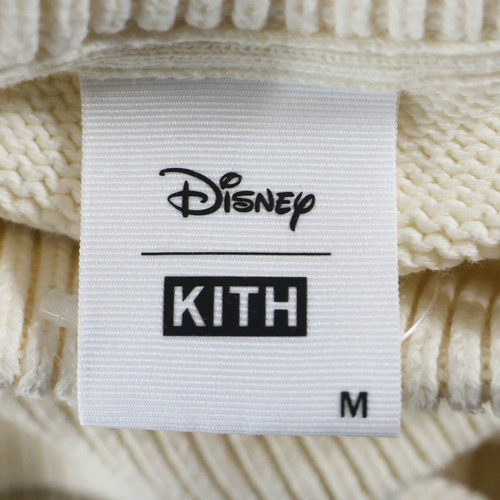 KITH(キス) 23AW ×Disney Mickey Crewneck Sweater ディズニー ミッキー クルーネック ニットセーター アイボリー KHM031716-104